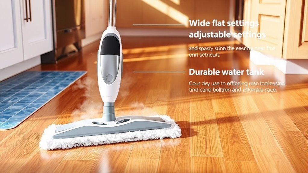 floor type steam settings