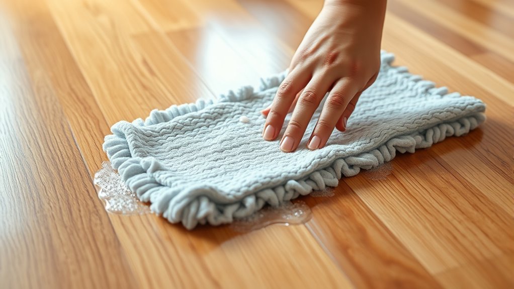 gentle cleaning preserves hardwood