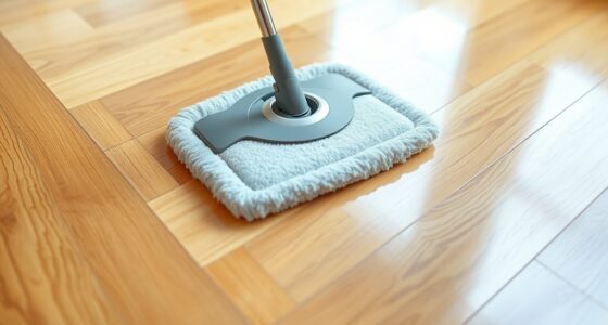 gentle soap damp mop