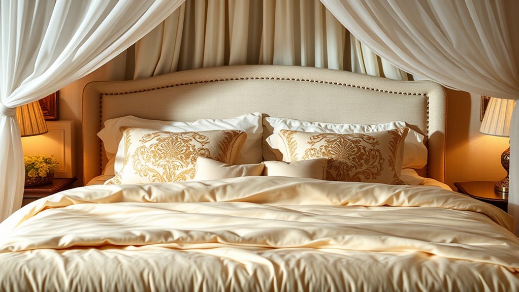 luxury king bed bedding
