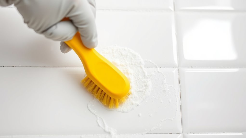 maintain clean dry grout