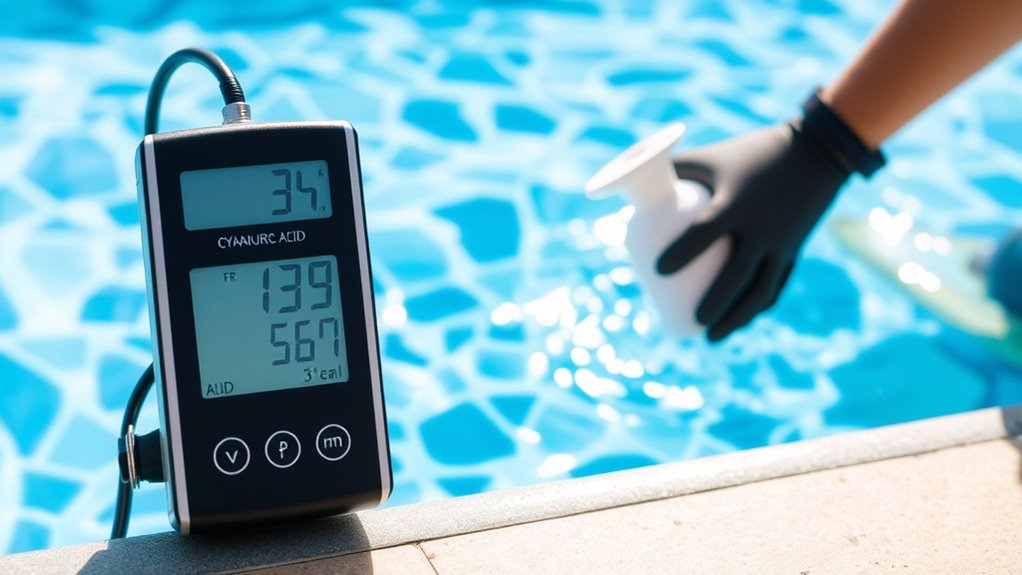 maintain proper cyanuric acid levels