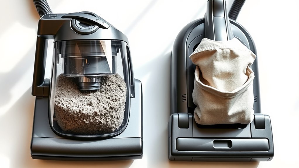 maintenance differences between vacuums