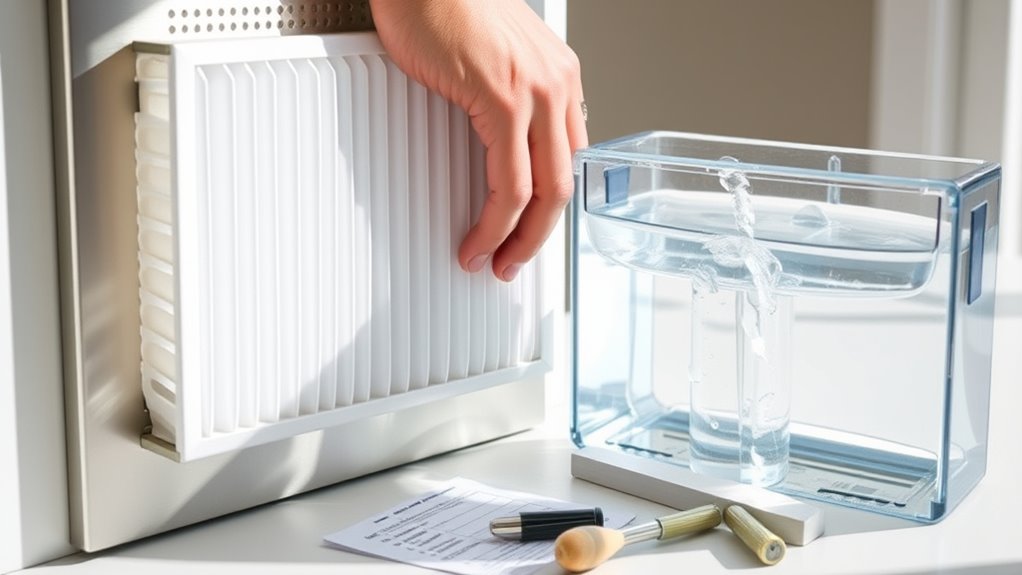 monthly filter replacement routine