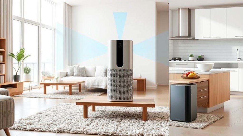 optimal air purifier placement