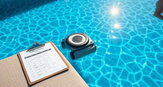 pool maintenance timing schedule