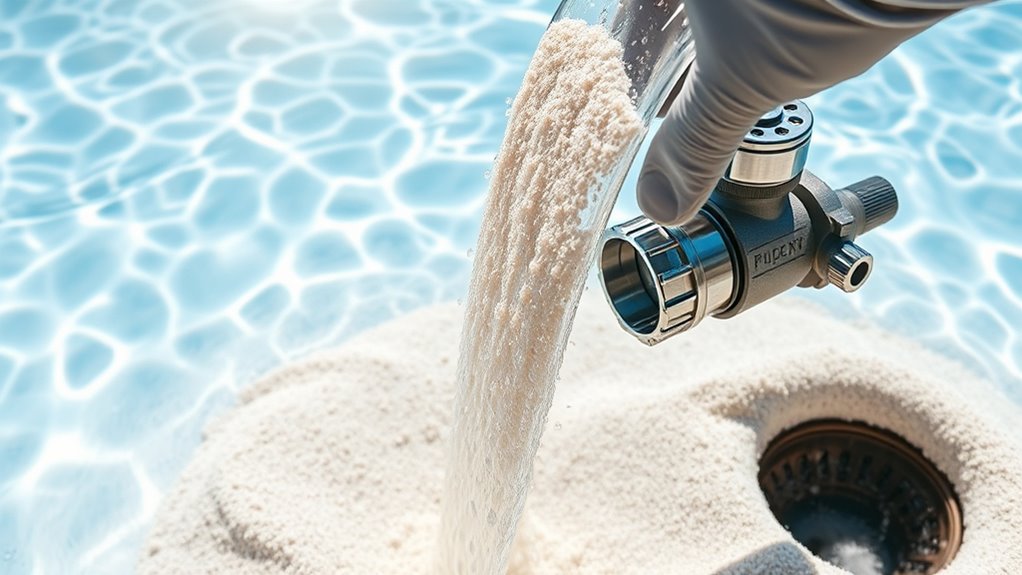rinse sand filter properly