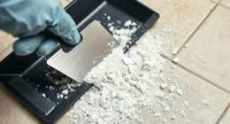 scraping and collecting debris