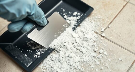 scraping and collecting debris