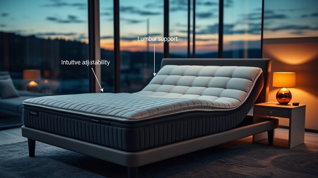 smart adjustable bed features