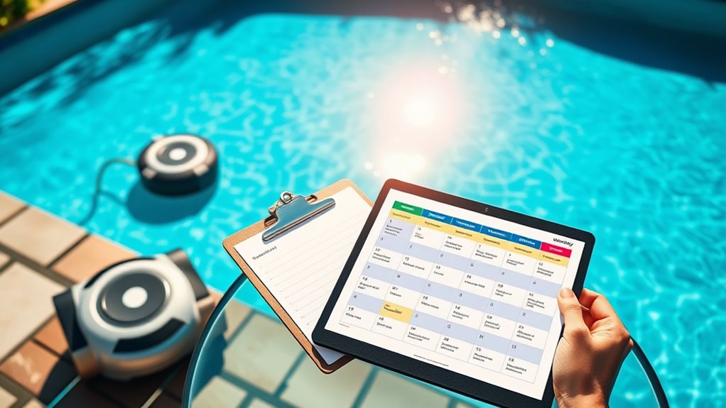 tailored pool maintenance schedule
