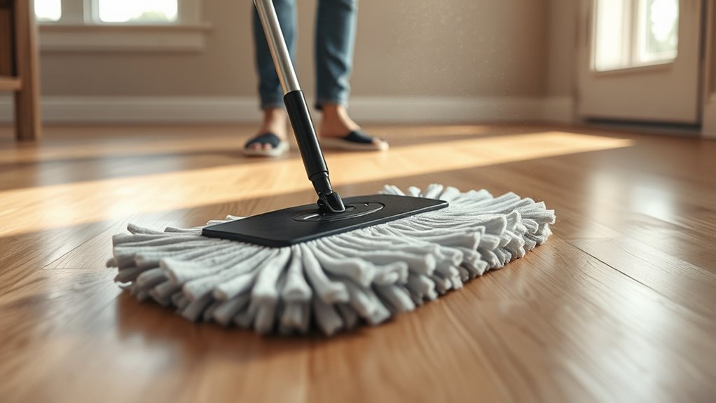 thorough dusting and sweeping