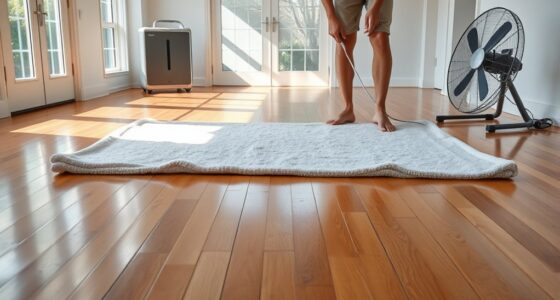 thoroughly dry floors prevent water
