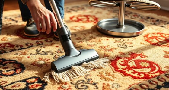 vacuum rotate shake rugs