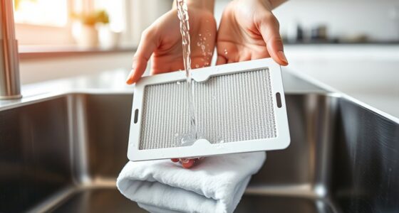 wash filters thoroughly dry