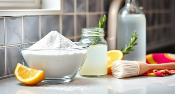 cleaning with vinegar and baking soda