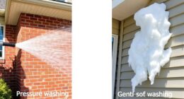 comparing pressure and soft washing