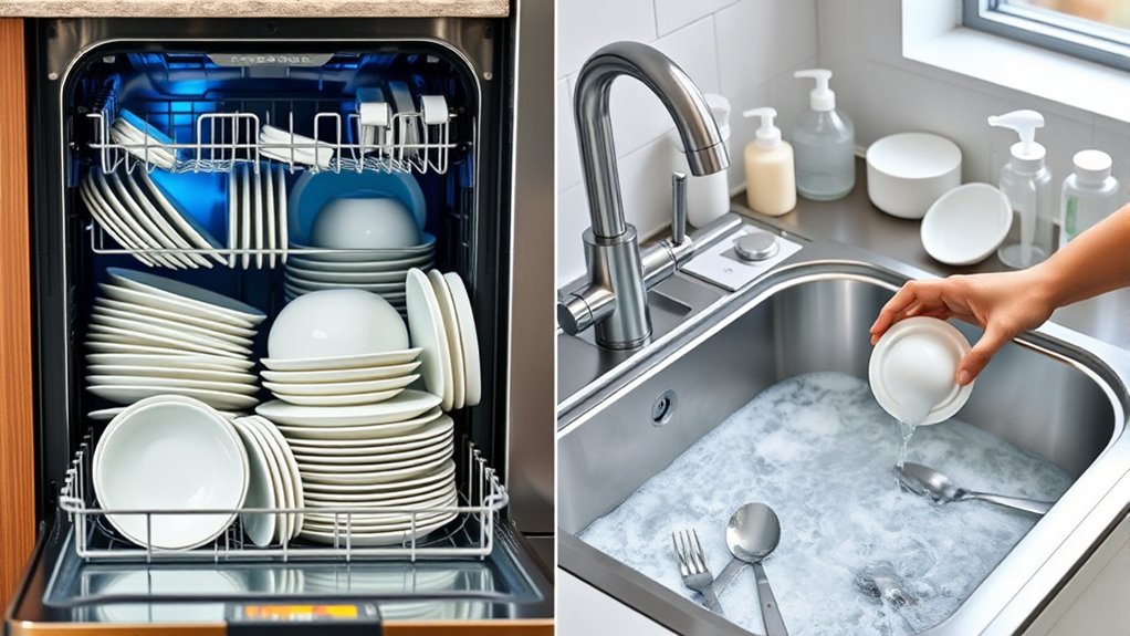 dishwasher vs hand washing