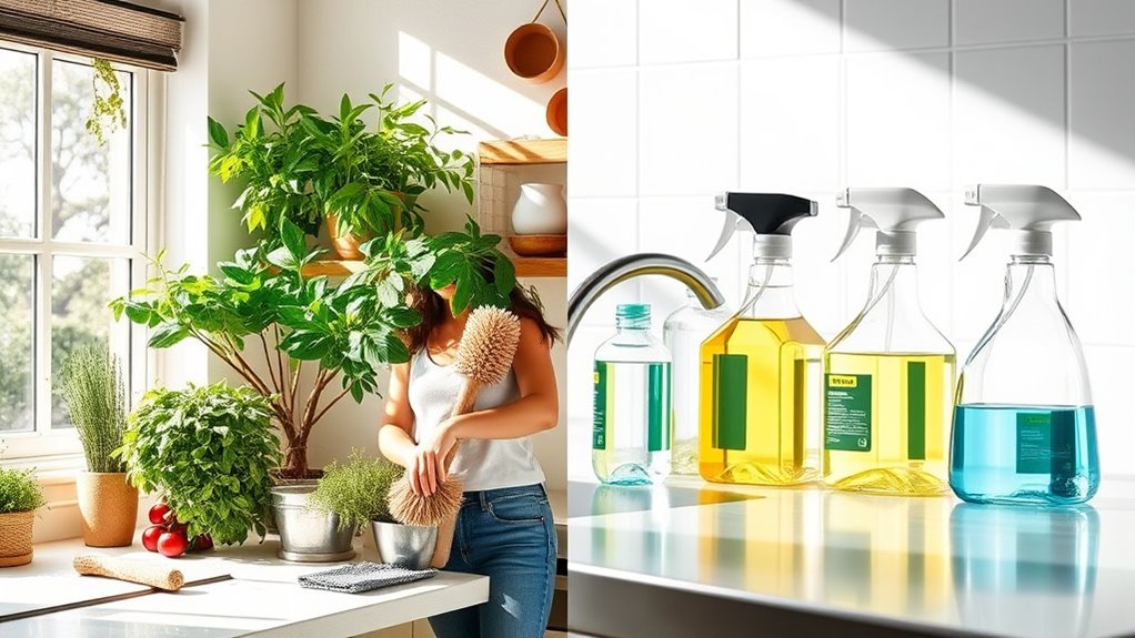 green vs chemical cleaning