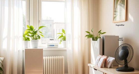 lower indoor humidity levels