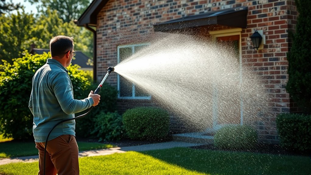 pressure wash house effectively