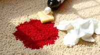 red wine carpet stain removal