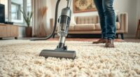 shag carpet vacuuming tips