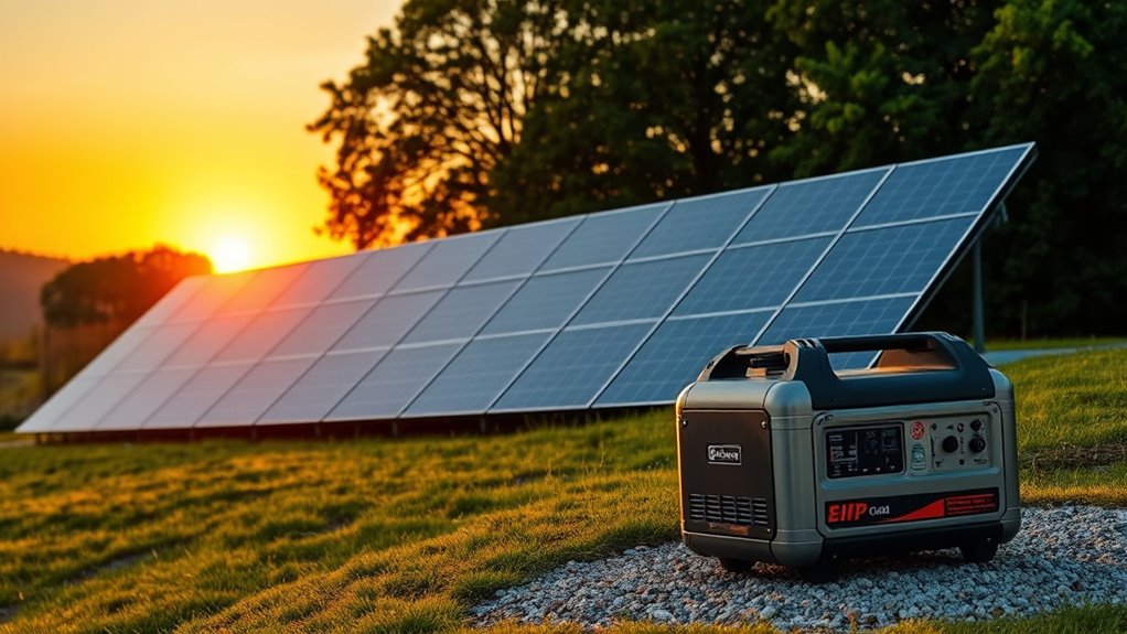 solar panels versus generators