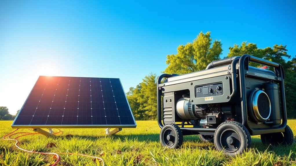 solar vs gas generators