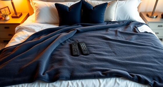 top king size dual control blankets
