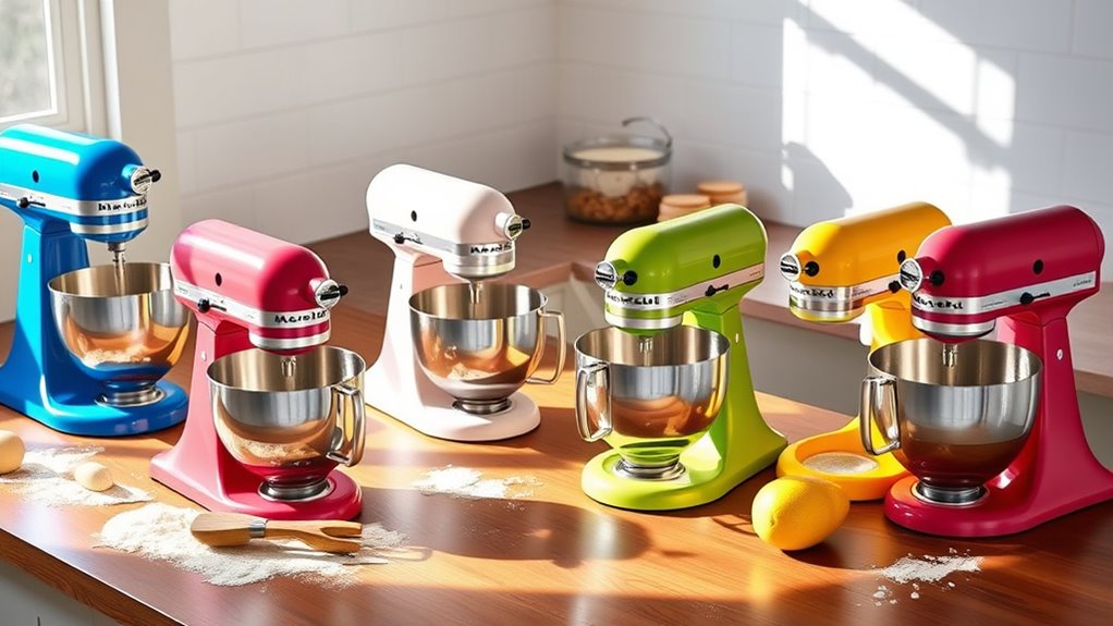 top kitchenaid mixer colors