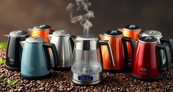 top temperature controlled electric kettles