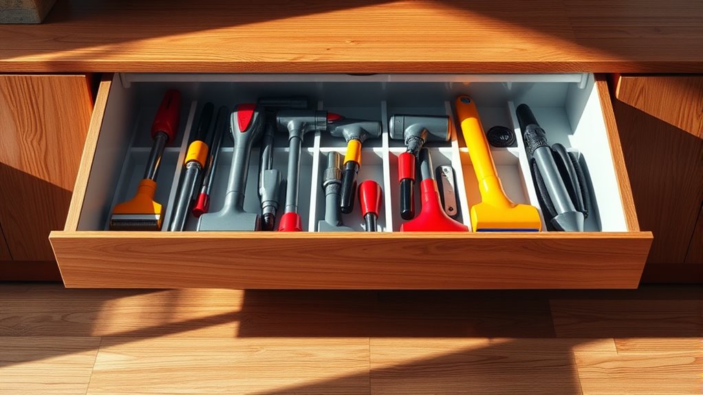 vacuum attachment storage solutions