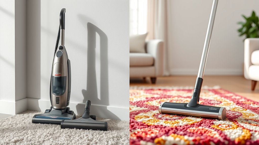 vacuum vs carpet sweeper