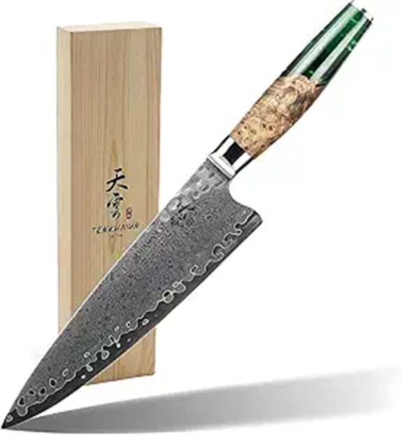 Japanese Gyutou Knife Pro 8-Inch Damascus Steel