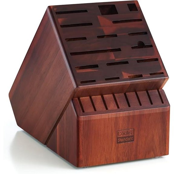Cooks Standard Acacia Knife Block with 25 Slots