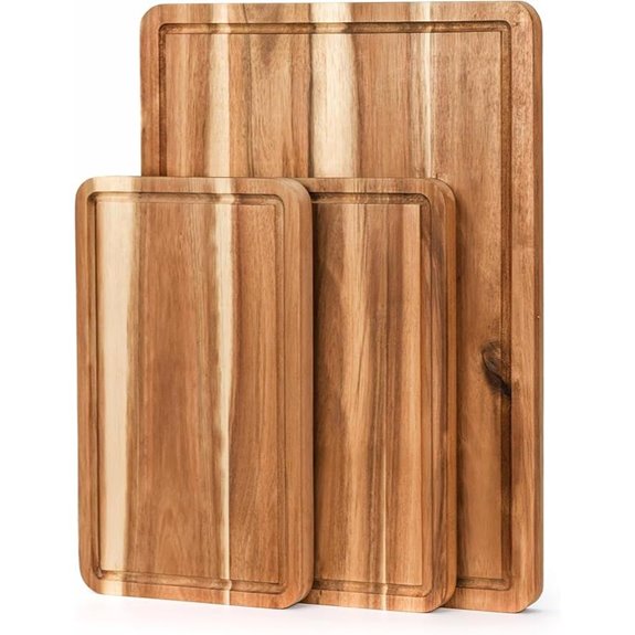 VieWood Acacia Cutting Board Set (3 pcs)
