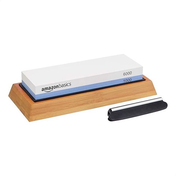 Amazon Basics Whetstone Knife Sharpening Stone Set
