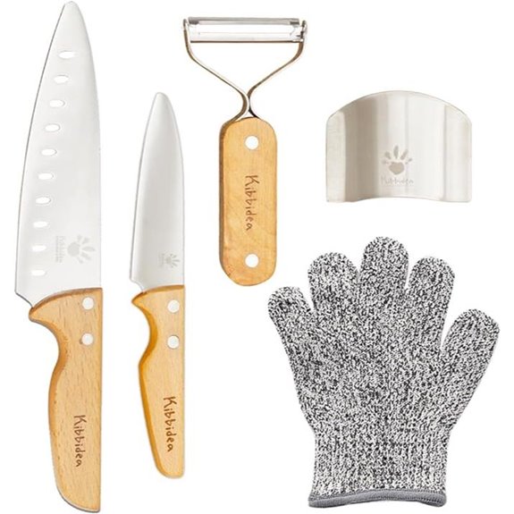 Kibbidea Kids Knife Set Stainless Steel Child-Friendly