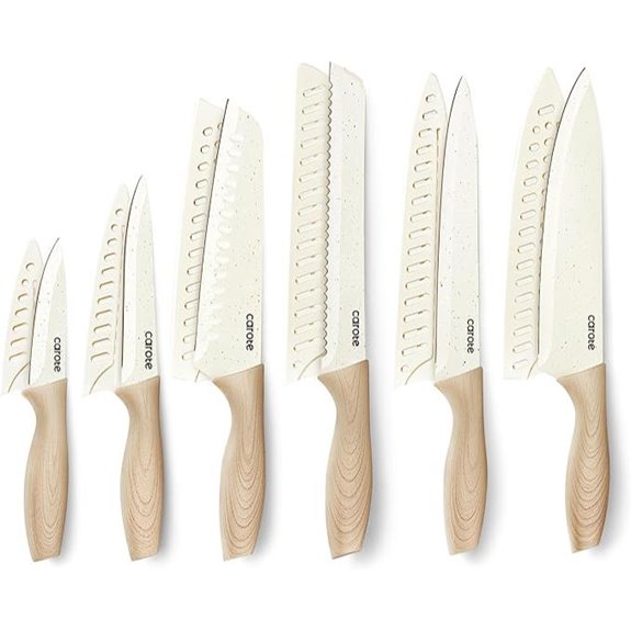 CAROTE 12-Piece Knife Set with Nonstick Coating