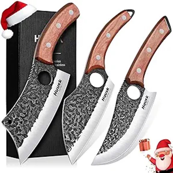 Huusk Japanese Knife Set for Meat and BBQ