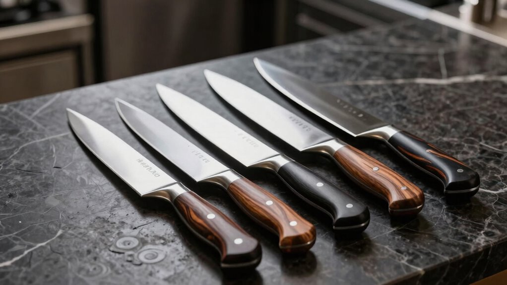 luxury chef knife collection