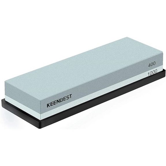 Premium Whetstone Knife Sharpening Stone Set with Non-slip Base
