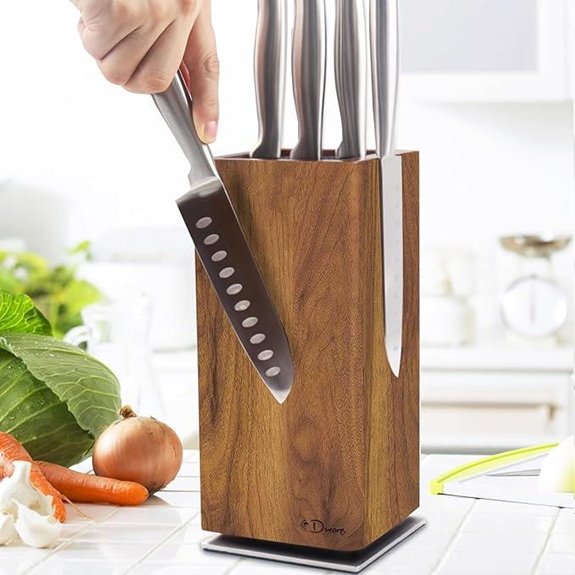 Dmore Magnetic Knife Block with 360° Rotatable Holder