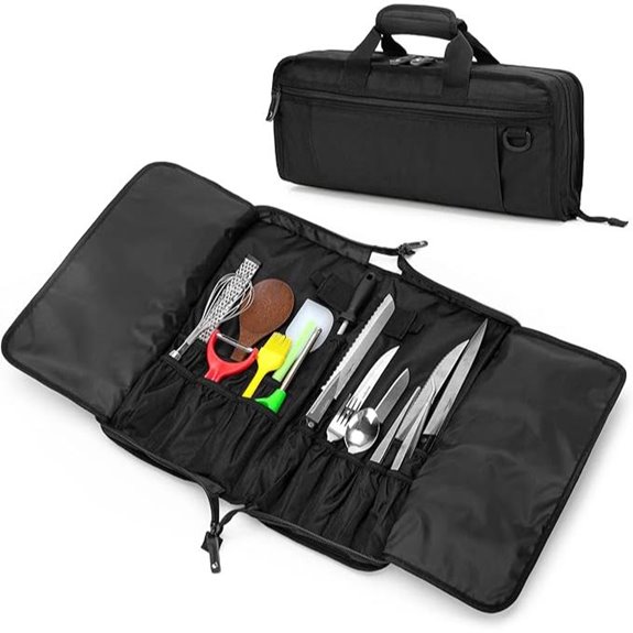 Chef Knife Bag with Lockhole & Multiple Slots