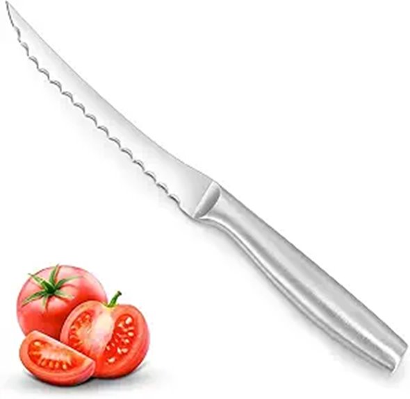 Tomato Knife with Serrated Blade for Fruits and Vegetables