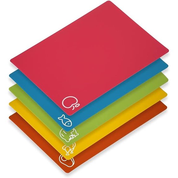 Flexible BPA-Free Cutting Boards (5 Pack)