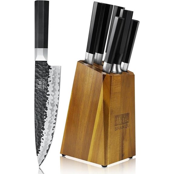 SHAN ZU 7-Piece High Carbon Steel Knife Set