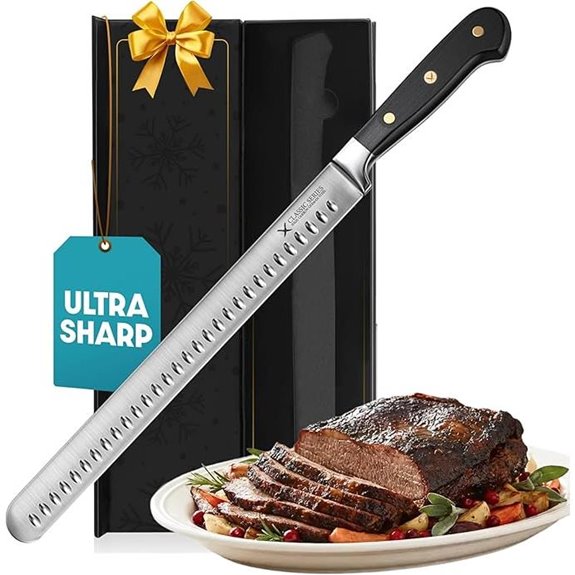 Brisket Slicing Knife – Razor Sharp German Steel