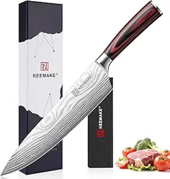 KEEMAKE 8-Inch Chef Knife Sharp Stainless Steel
